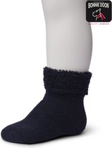 Bonnie Doon | Cuffed Terry Bootie Baby Sock Organic | Dark Blue