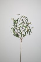 Kunsttak - Eucalyptus - topkwaliteit decoratie - 2 stuks - zijden plant - Groen - 90 cm hoog