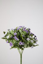 Kunstplant - Bouvardia - topkwaliteit decoratie - 2 stuks - zijden bloem - Lavendel - 28 cm hoog