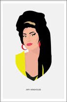 Walljar - Amy Winehouse - Muurdecoratie - Poster