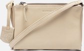 Burkely Just Jolie Dames Double Zip Crossbody Bag - Beige