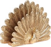 Viv! Home Luxuries - servethouder pauw - set van 2 - goud - 15cm