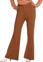 Groovy 70'S Dames Broek Bruin | S/M