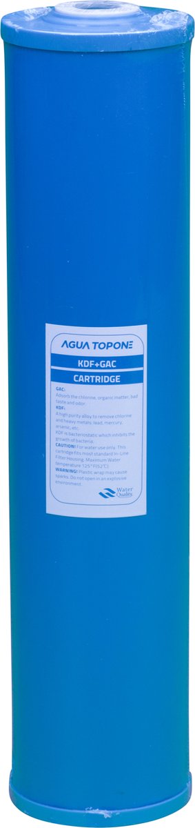 KDF55+GAC drinkwater filter patroon 20inch/50cm - 5 micron
