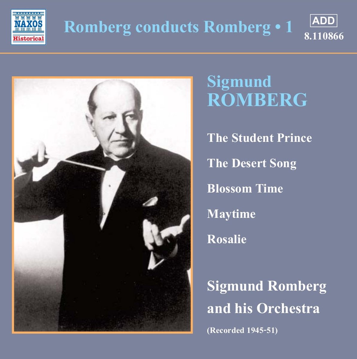 Sigmund Romberg - Romberg Conducts Romberg 1 (CD)
