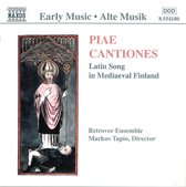 Retrover Ensemble, Markus Tapio - PIae Cantones (CD)