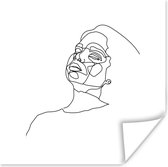 Affiche Femme - Abstrait - Dessin au trait - Line cm