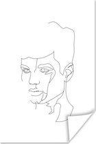 Affiche Portrait - Dessin au trait - Homme - Line cm
