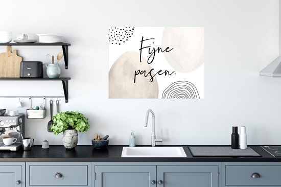 Affiche Pasen - Joyeuses Pasen - Citations - Proverbes - 80x60 cm