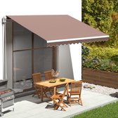 Decoways - Vervangingsdoek voor luifel 4x3,5 m bruin
