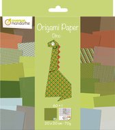Origami papier Dino, 60 vel 70g 20 x 20 cm - met motief