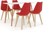 Decoways - 5-delige Eethoek rood