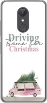 Geschikt voor Xiaomi Redmi 5 hoesje - Kerst - Driving home for Christmas - Auto - Quotes - Spreuken - Siliconen Telefoonhoesje
