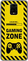 Geschikt voor Xiaomi Redmi Note 10 Lite hoesje - Gaming - Quotes - Controller - Gaming zone - Game - Siliconen Telefoonhoesje
