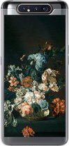 Geschikt voor Samsung Galaxy A80 hoesje - Stilleven met bloemen - Oude meesters - Kunst - Siliconen Telefoonhoesje
