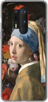 OnePlus 8 Pro - Peinture - Fleurs - Arc-en-ciel - Siliconen