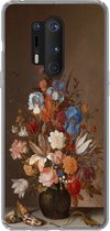 Geschikt voor OnePlus 8 Pro hoesje - Stilleven met bloemen - Kunst - Oude meesters - Siliconen Telefoonhoesje