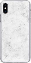 Geschikt voor iPhone Xs hoesje - Marmer print - Patronen - Luxe - Siliconen Telefoonhoesje
