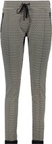 Zoso 221 Denise Printed Sporty Trouser Black/Limonade - M