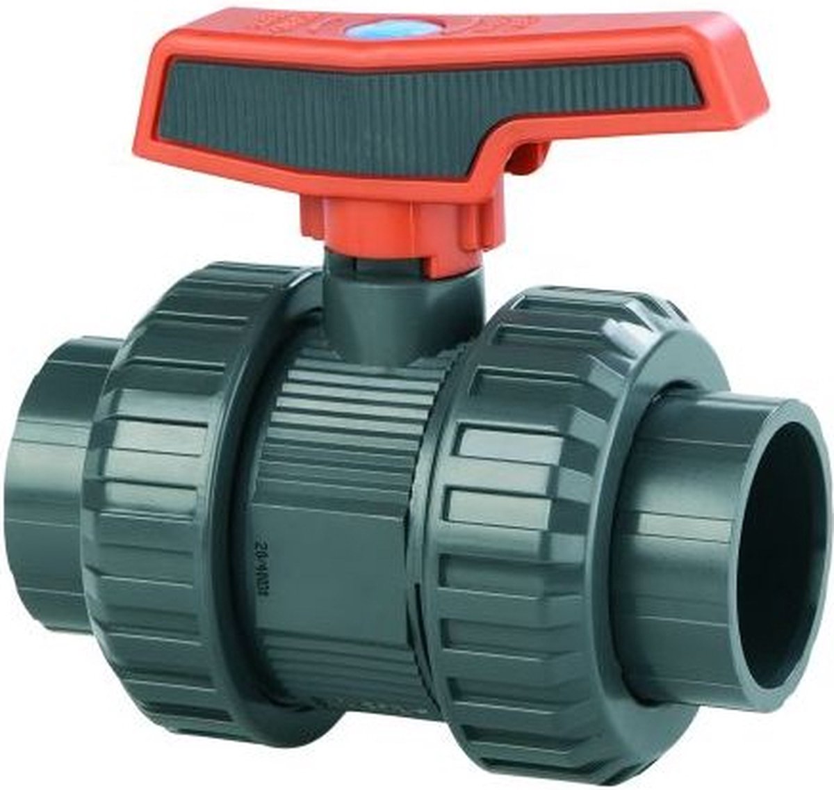 PVC-U kogelkraan 1½" binnendraad PN16 PE-EPDM