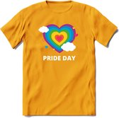 Pride Day | Pride T-Shirt | Grappig LHBTIQ+ / LGBTQ / Gay / Homo / Lesbi Cadeau Shirt | Dames - Heren - Unisex | Tshirt Kleding Kado | - Geel - XXL