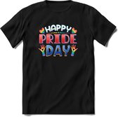 Pride Day | Pride T-Shirt | Grappig LHBTIQ+ / LGBTQ / Gay / Homo / Lesbi Cadeau Shirt | Dames - Heren - Unisex | Tshirt Kleding Kado | - Zwart - S