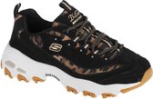 Skechers D'Lites Quick Leopard 13158-BKLD, Vrouwen, Zwart, Sneakers,Sportschoenen, maat: 38,5