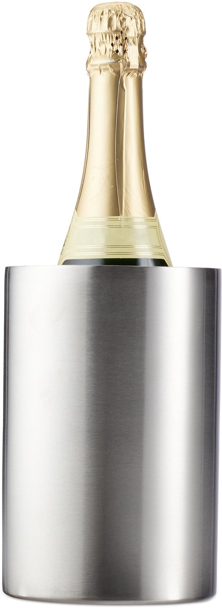 wijnkoeler - dubbelwandig - Ø 10 cm - rvs - champagnekoeler