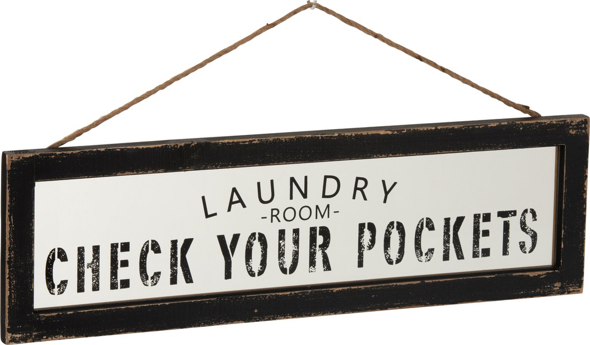 J-Line Wanddecoratie Plakkaat Laundry
