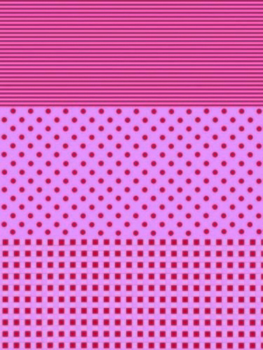 Decopatch papier donkerroze/roze strepen, stippen en blokjes