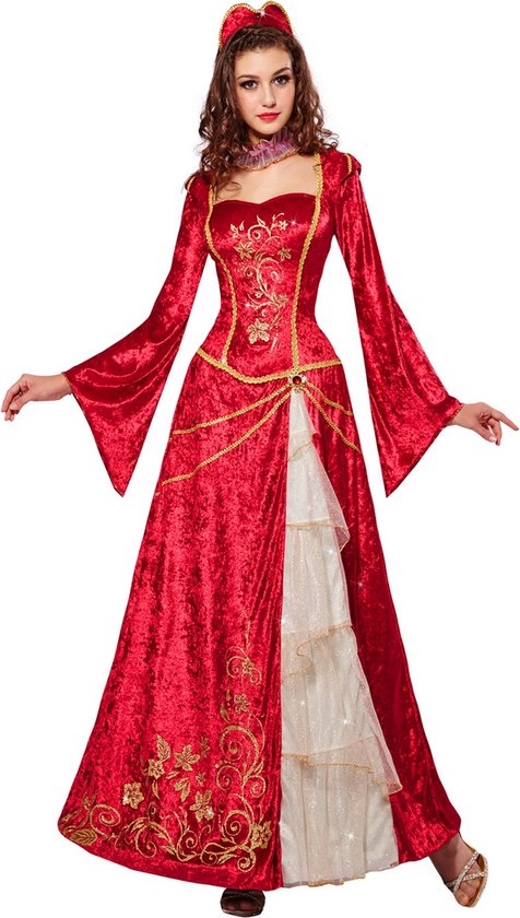 het einde Neerwaarts bossen Rood Renaissance prinses kostuum voor vrouwen - Verkleedkleding - S |  bol.com