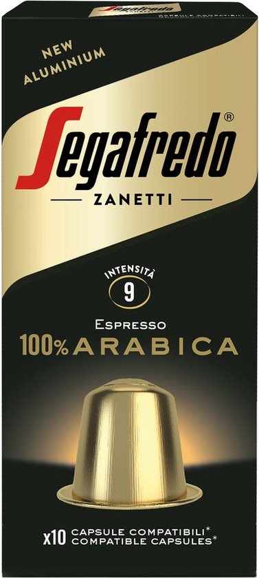 opschorten Politieagent oosten Segafredo - Cups 100% Arabica - 10 Cups - Koffiecups voor Nespresso apparaat  - Sterkte... | bol.com
