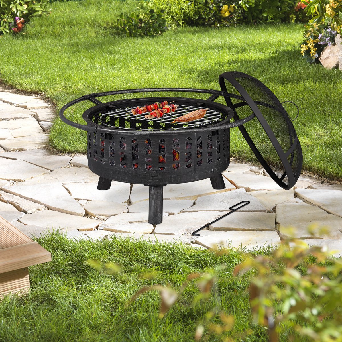 HEAT Vuurschaal Boble 60 cm met Vonkenscherm kopen