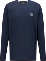 Hugo Boss - T-shirt Longsleeve Tacks Donkerblauw - 3XL - Regular-fit