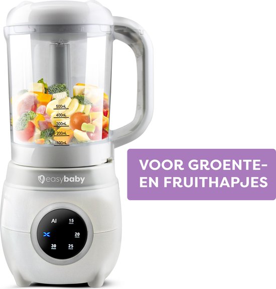 Easybaby® Steam Baby Blender, 4-in-1 Babyvoedingmaker - Verse Groente en Fruithap - Stomen, Blenden, Opwarmen en Ontdooien van Merkloos — afbeelding 4