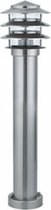 LED Tuinverlichting - Staande Buitenlamp - Kayo 3 - E27 Fitting - Rond - RVS - Philips - CorePro LEDbulb 827 A60 - 8W - Warm Wit 2700K - BES LED