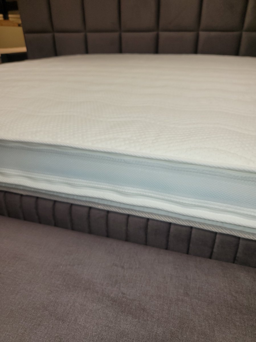 Topdek Matras Topper 3D Bamboo HYBRID Topper +/- 11cm dik - 160x200 Topdekmatras