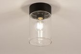 Lumidora Plafondlamp 74614 - E27 - Zwart - Metaal - Buitenlamp - Badkamerlamp - IP65 - ⌀ 12 cm