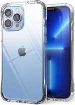 Ringke Fusion+ iPhone 13 Pro Max Hoesje Transparant + Bumper Wit/Zwart