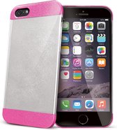 Celly - Glitty Backcover iPhone 6 Plus / 6S Plus | Transparant,Roze