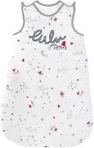 LULU CASTAGNETTE - Slaapzak 0-6 maanden JOLIE MOME - 70 cm - 100% Katoen - Rits en druk - Grijs