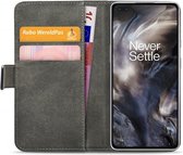 OnePlus Nord Hoesje - Mobilize - Classic Gelly Serie - Kunstlederen Bookcase - Zwart - Hoesje Geschikt Voor OnePlus Nord