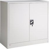 TecTake® Kantoorkast - Archiefkast - Archiefkast met Slot - Metalen Archiefkast - Documentkast - Dossierkast -  90x40x90 cm - Grijs