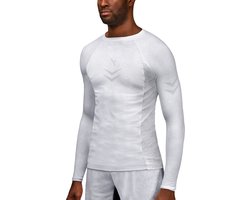 Hayabusa Arrow Ranked Long Sleeve Rashguard - Wit - maat M