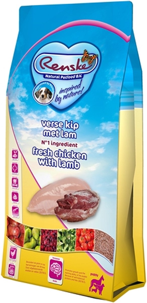 Renske super premium puppy kip / lam hondenvoer 2 kg
