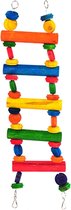 Happy Pet Playtime Multiwood Brug - Vogelspeelgoed - 72 x 18 x 4 cm