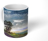 Mok - Blauwe Melkweg boven een oranje lucht in North Carolina - 350 ML - Beker - Uitdeelcadeautjes