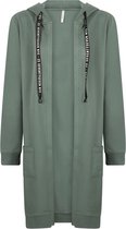 Zoso 221 Jessy Sweat Cardigan Rubber Print Green - L