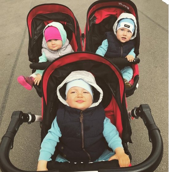 B Active Trippy drieling kinderwagen 2in1 (levertijd 3 á 4 weken) 08 Rosso van B Active — afbeelding 2