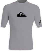 Quiksilver - UV-Zwemshirt met korte mouwen voor mannen - All time - Grijs - maat XS